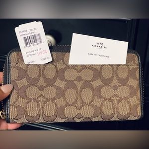New Coach Canvas Zipper Wallet